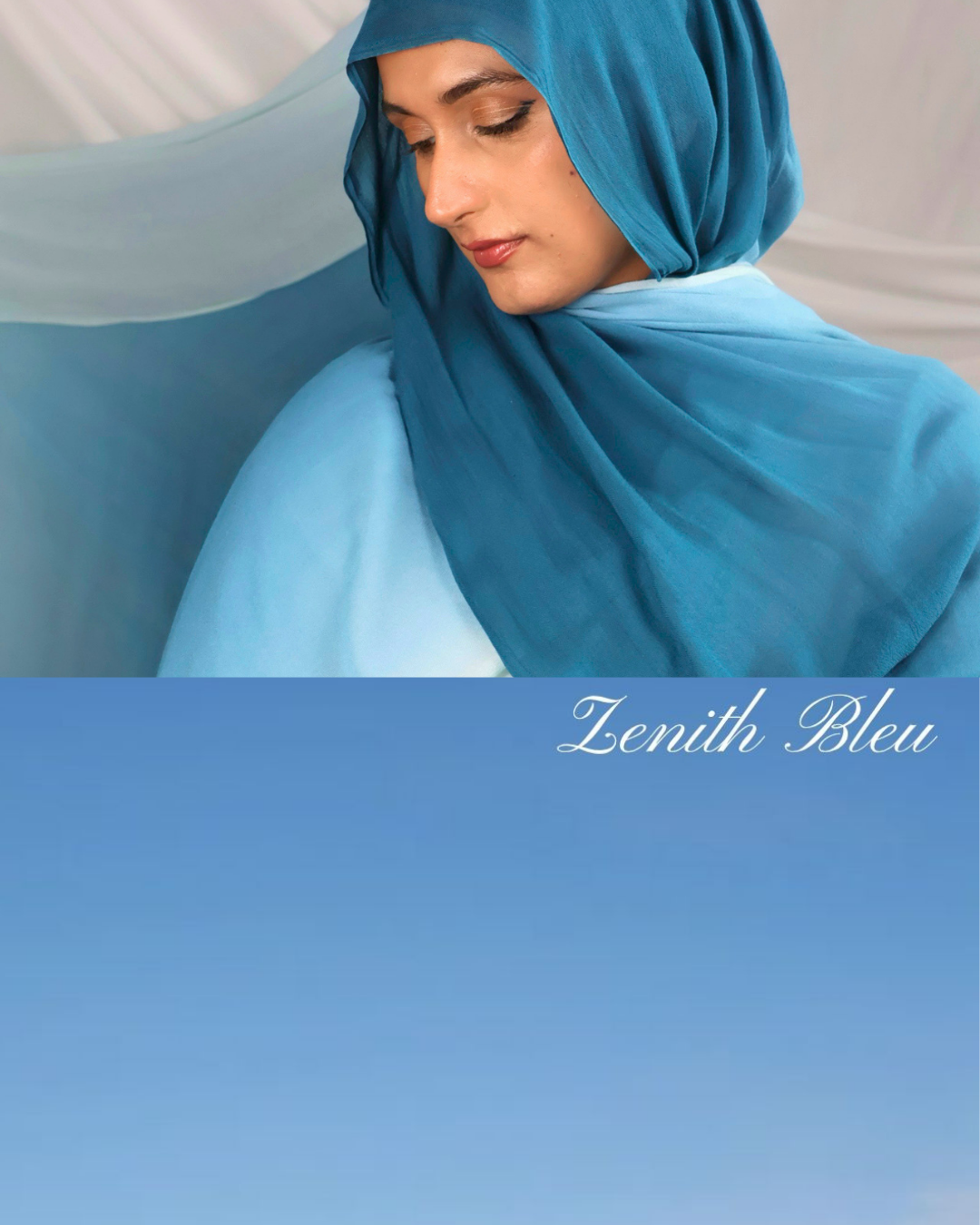 Zenith Bleu ~ Bleu de Midi - Ombré en Modal Haut de Gamme