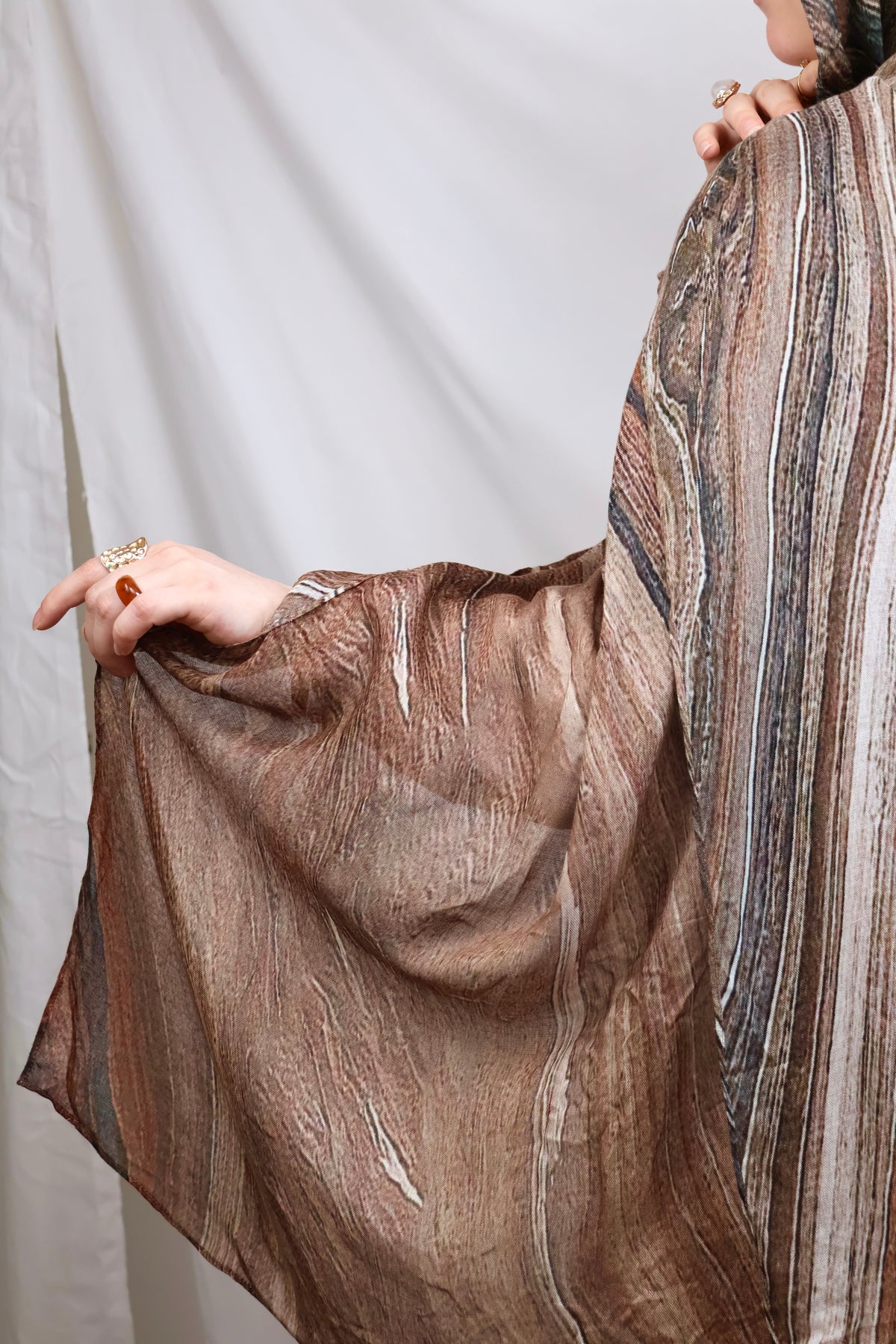 Cinnamon Swirl | brown autumn hijab