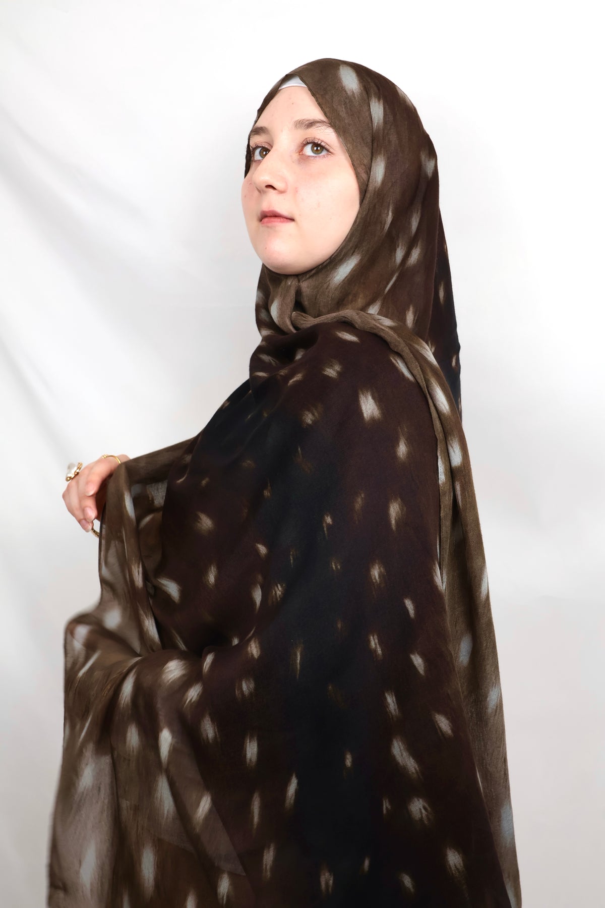 Deer Espresso | deer autumn print hijab