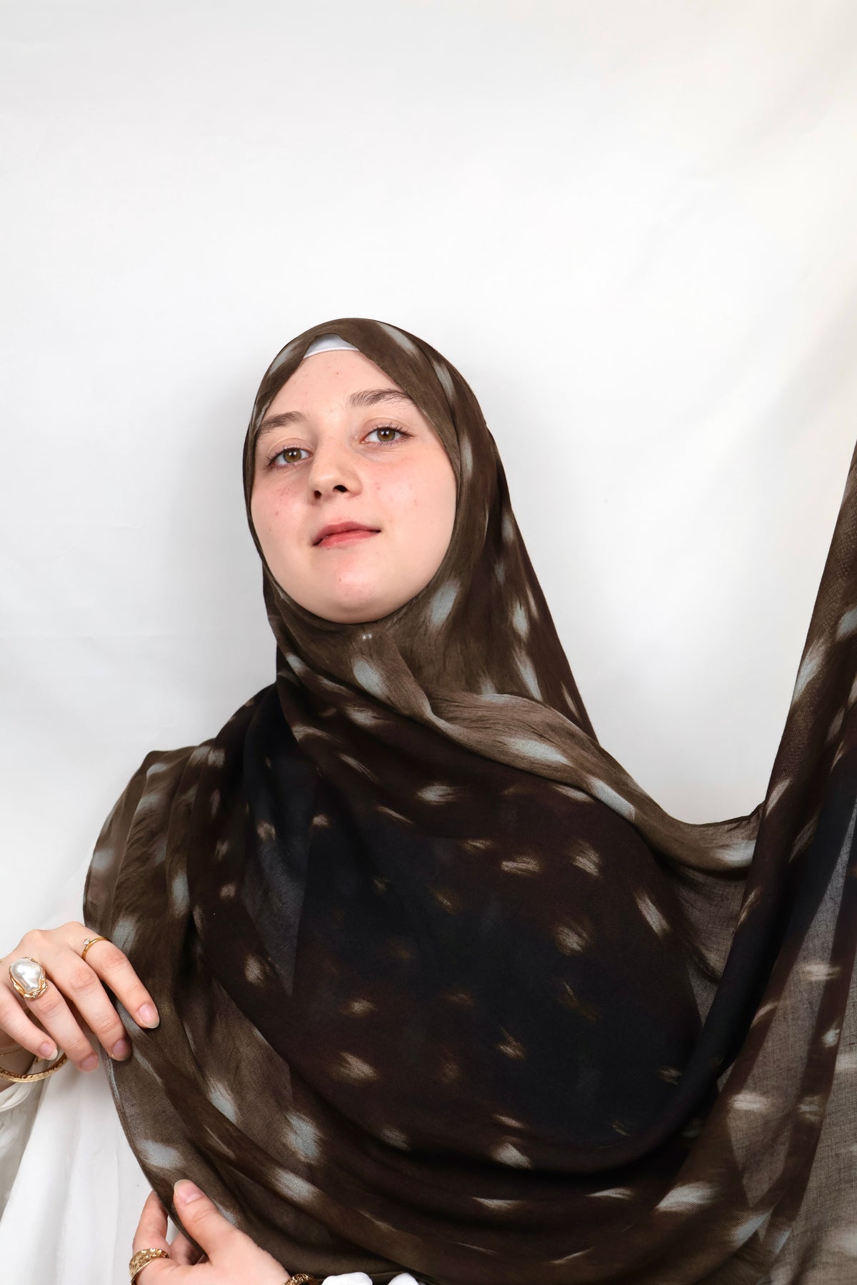 Deer Espresso | deer autumn print hijab