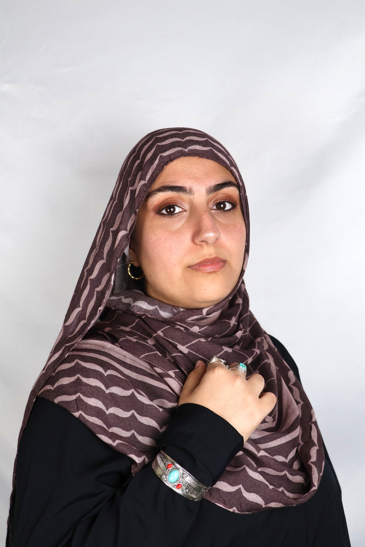 Plum Chérie | plum autumn print hijab