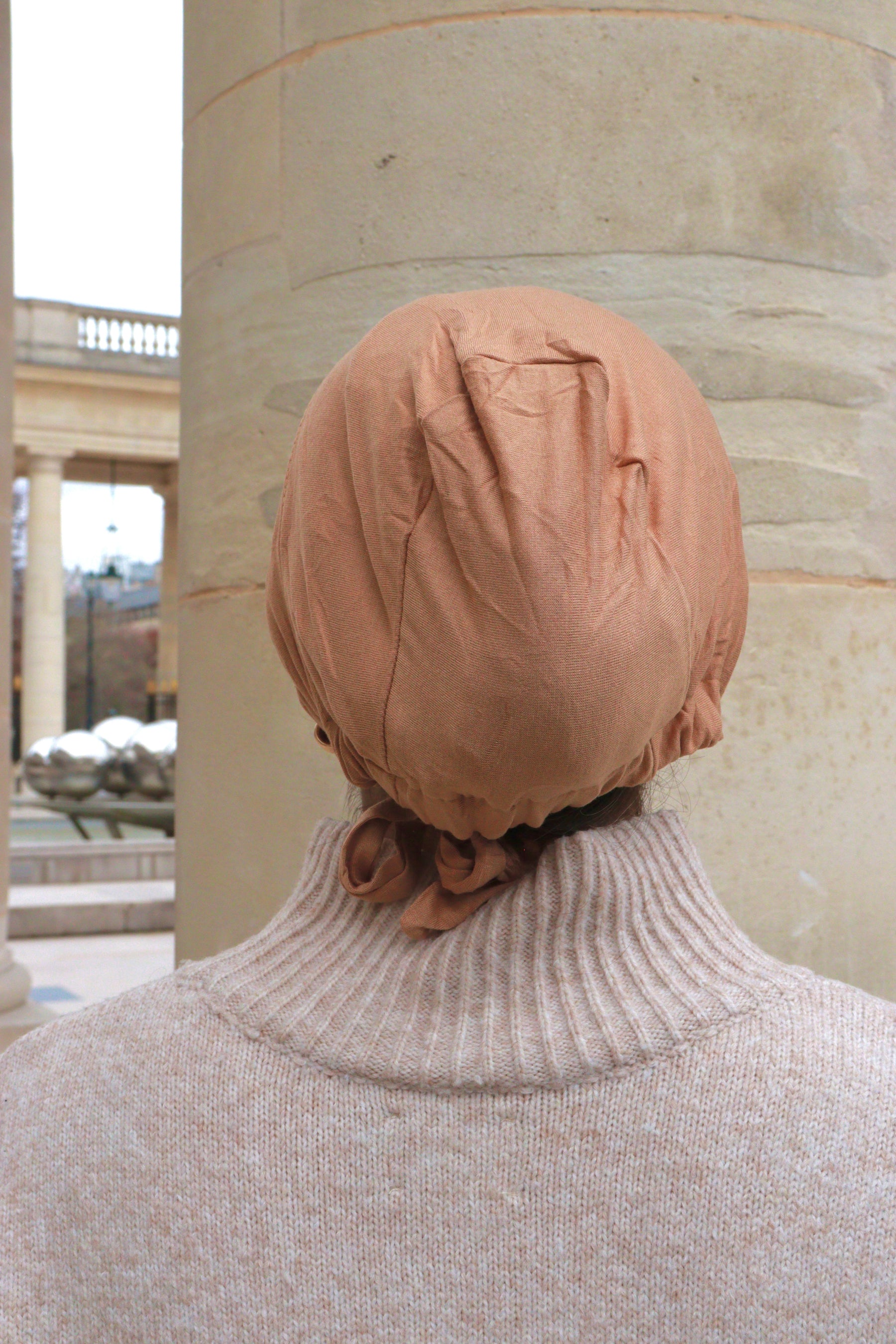 Satin-Lined Undercap – Beige