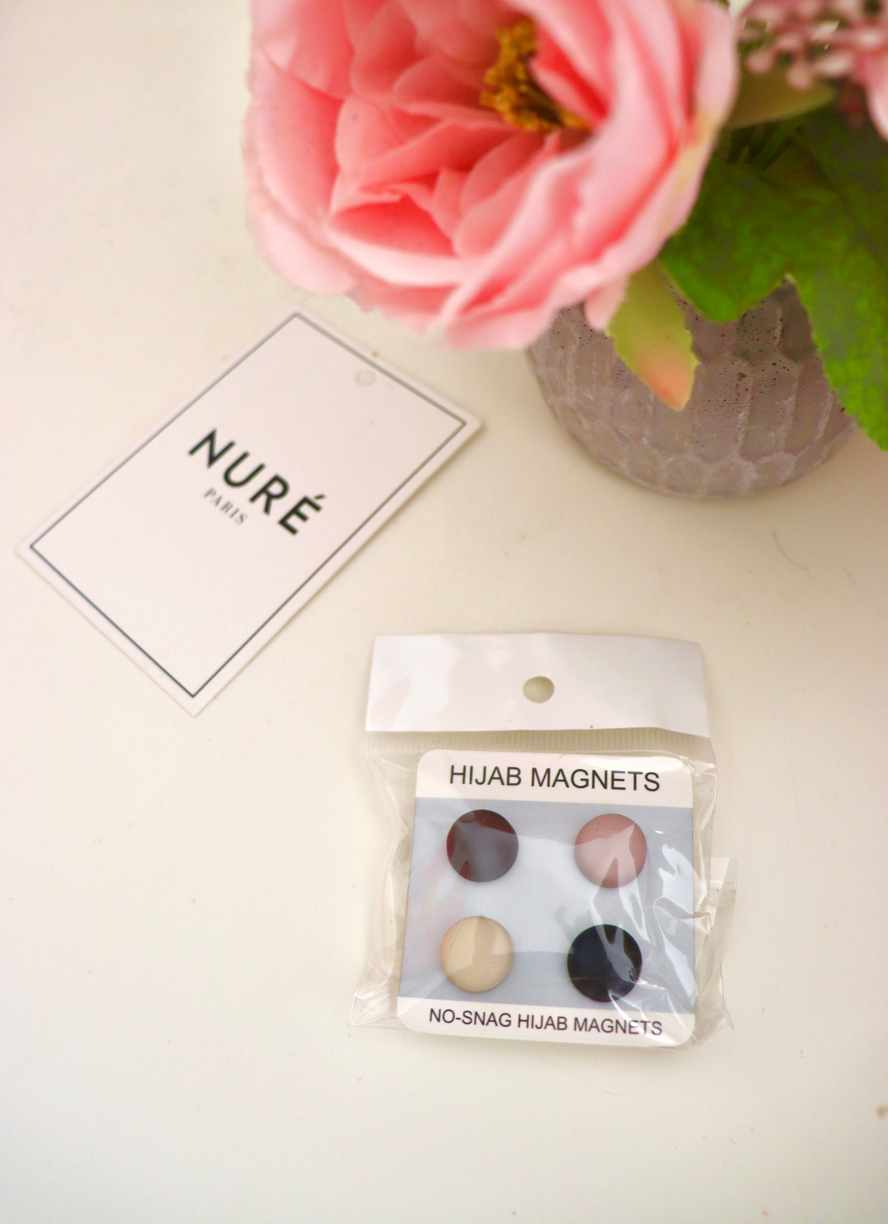 Hijab Magnets Set – Neutral Collection (4 Pairs)