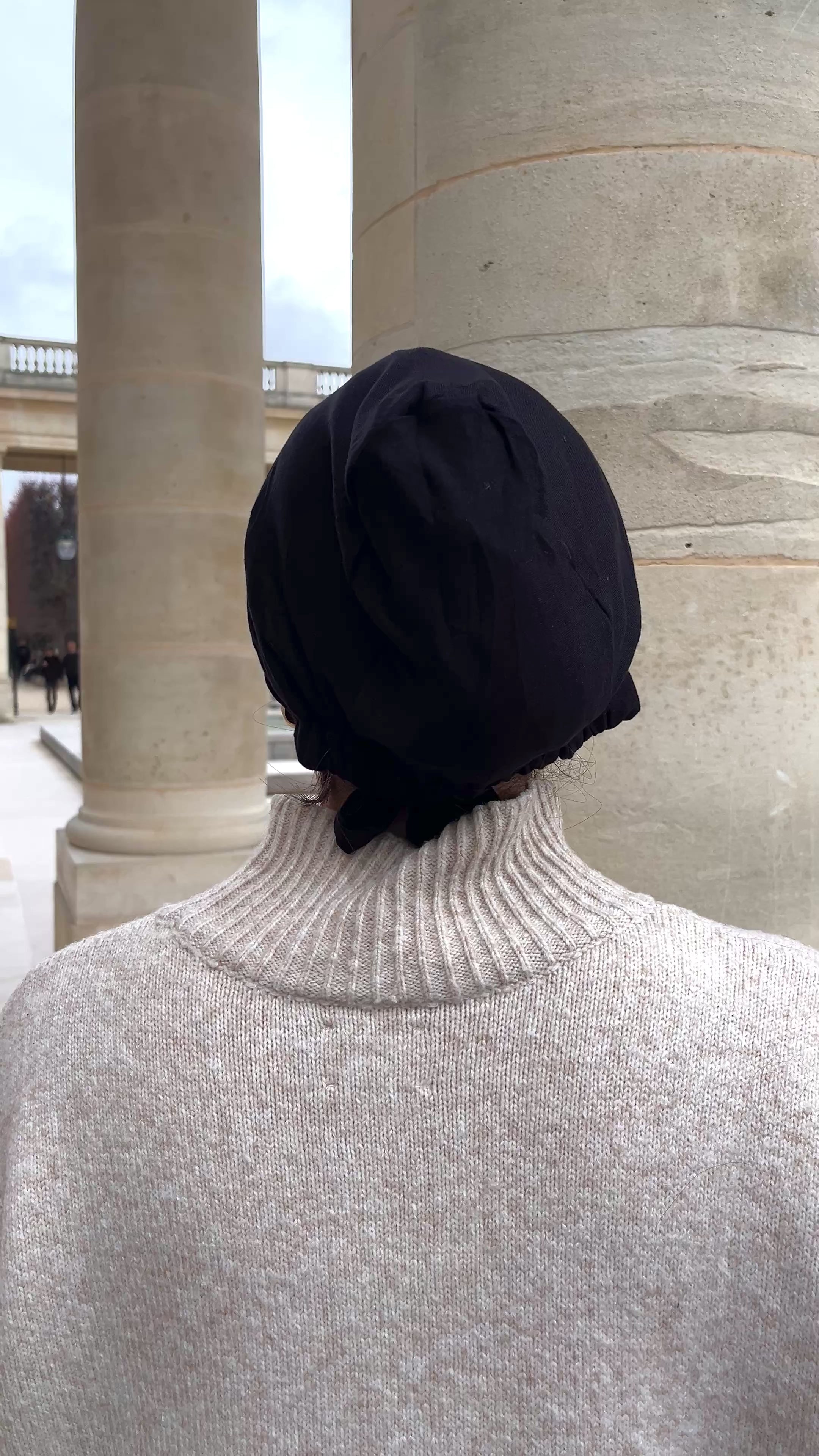 Satin-Lined Undercap – Black